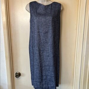 Theory Sleeveless Narlica Chambray Shift Dress size 10